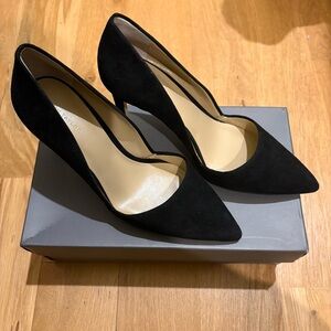 Ann Taylor Azra Black Suede Pumps